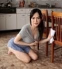In the afternoon husband and lucky employee are absent