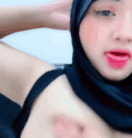 Shella Hijab Live Manja Sambil Pamer Pentil Pink